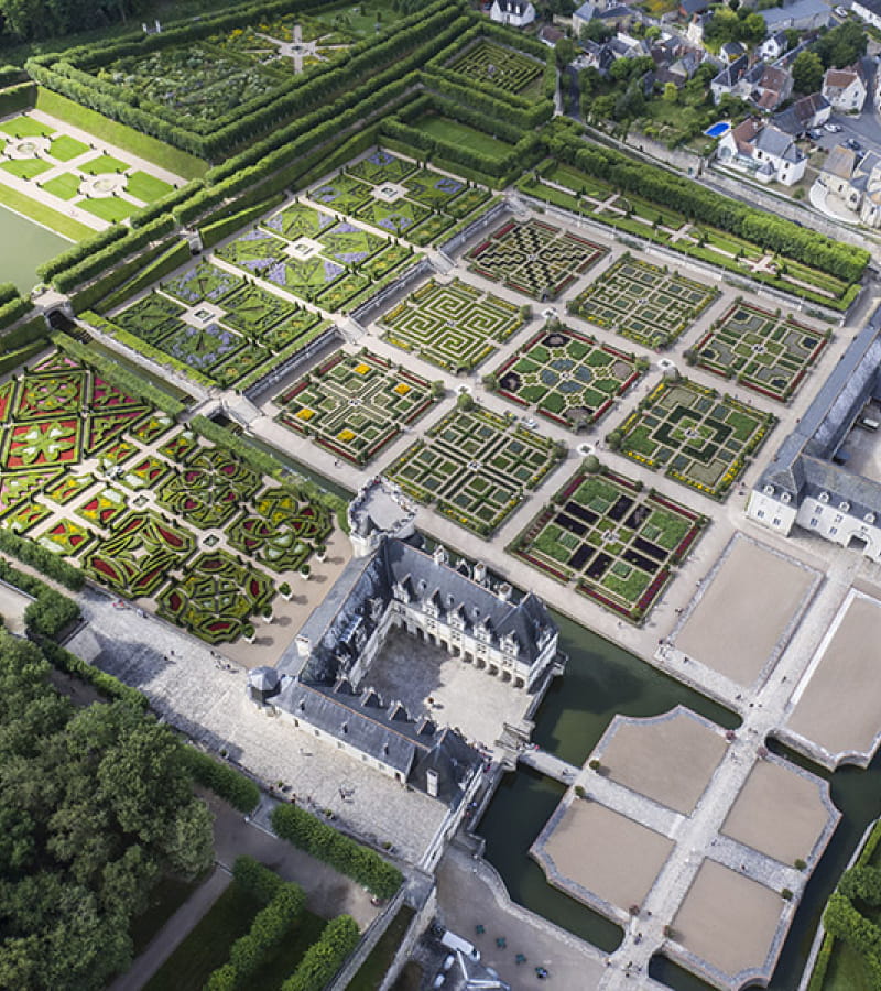 Chateau and gardens of Villandry