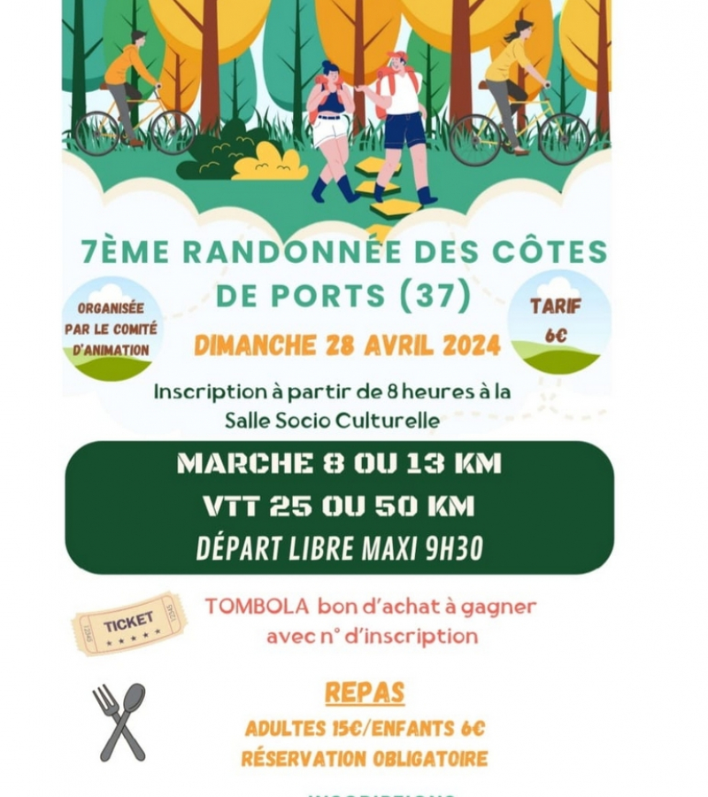 Rando marche vtt Côte de Ports avril 2024