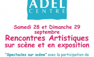 Affichage Rencontres artistiques ADEL pour le calendrier 2024