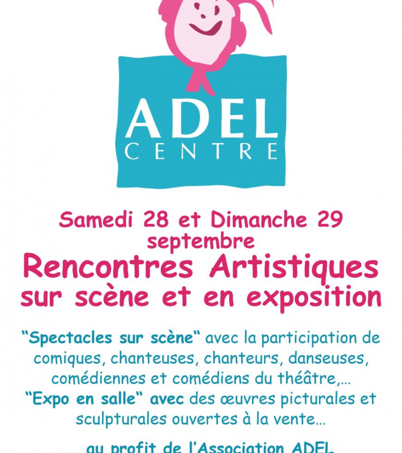 Affichage Rencontres artistiques ADEL pour le calendrier 2024