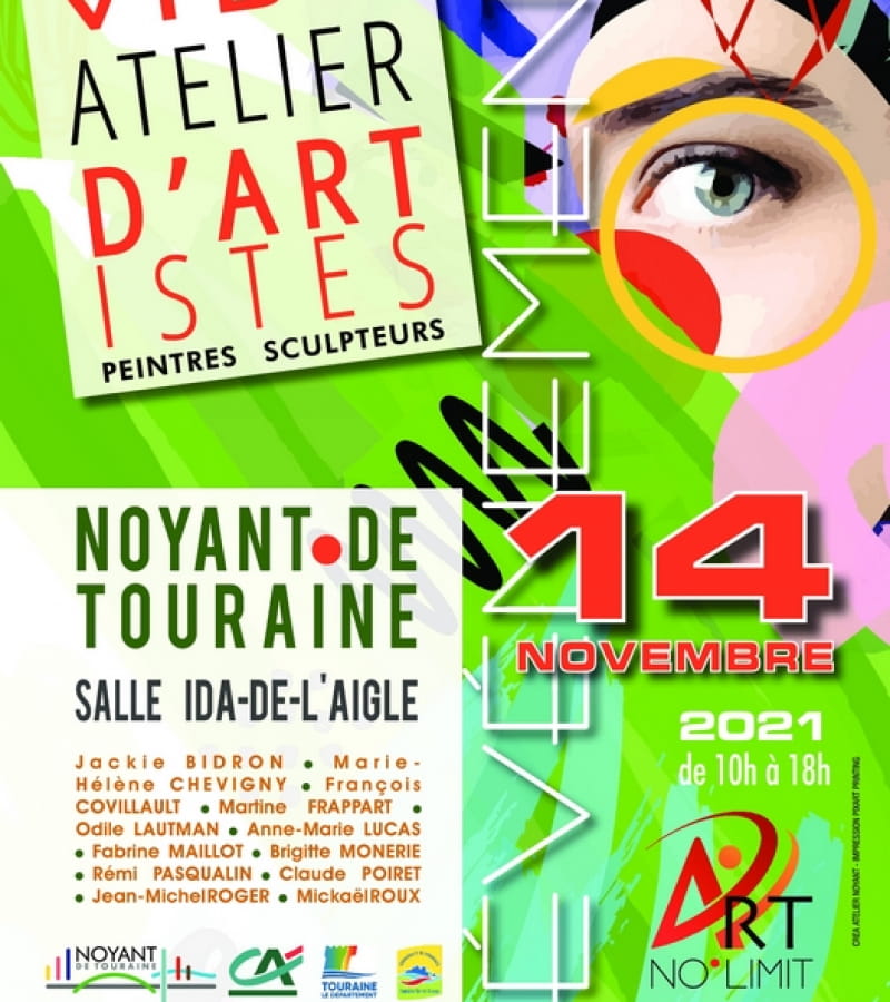 vide atelier d'artistes Noyant de Touraine art no limit 2021
