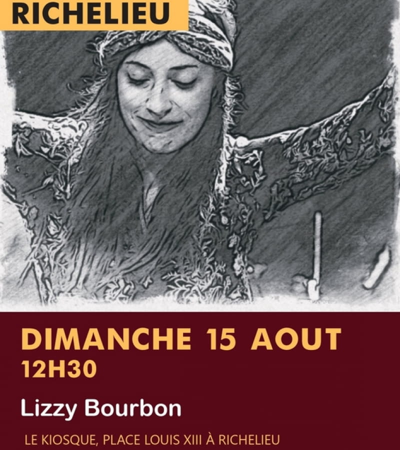 concert Lizzy Bourbon kiosque Richelieu 15 août 2021