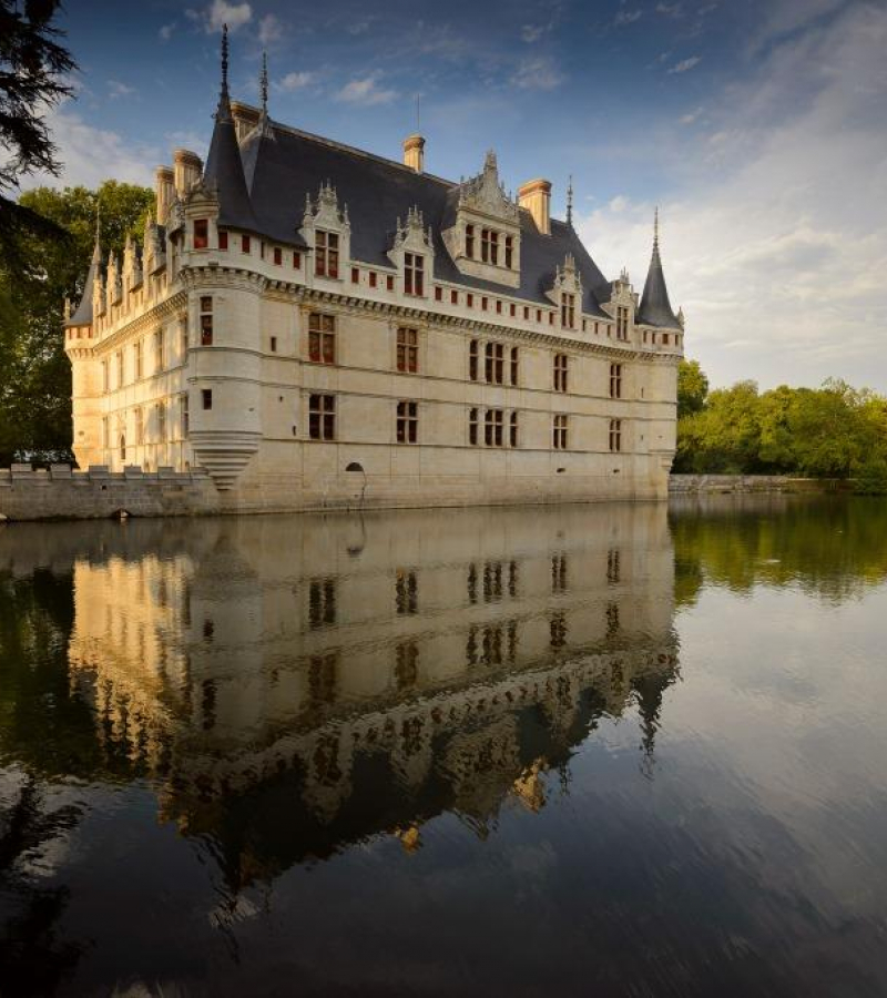 Azay-le-Rideau - Château d'Azay-le-Rideau - Château reflet Indre - Léonard de Serres - 2030