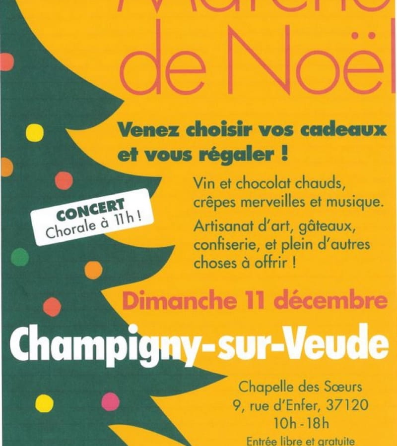 Marché Noël Champigny-sur-Veude décembre 2022