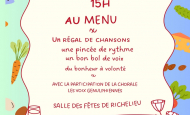 Concert Les Vocalises Richelaises à Richelieu 1er juin 2024