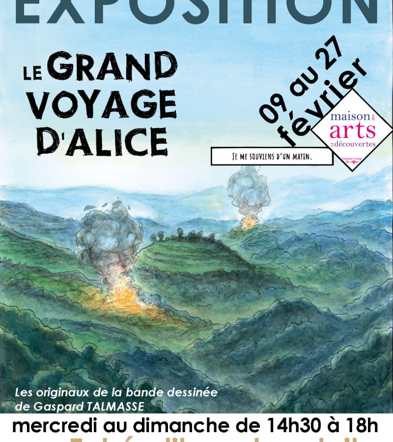 Expo Le Grand voyage d'Alice service culurel Montbazon