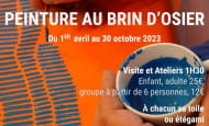 Affiche EXPO ATELIERS bleu 2023