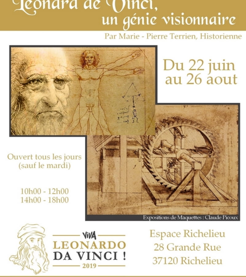 Affiche expo Vinci 