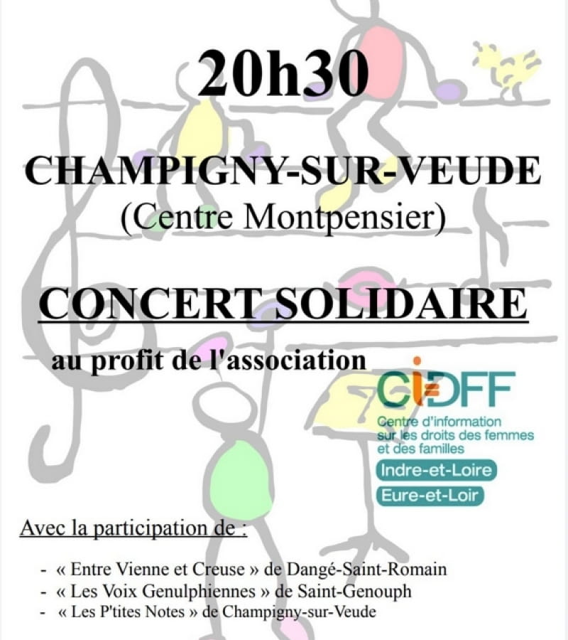 concert solidaire Champigny-sur- Veude avril 2022