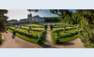 The garden of Catherine de Medici - Chateau de Chenonceau, France. 