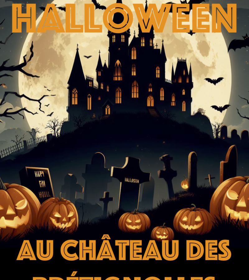 Halloween at the Château des Brétignolles - Loire Valley, France.