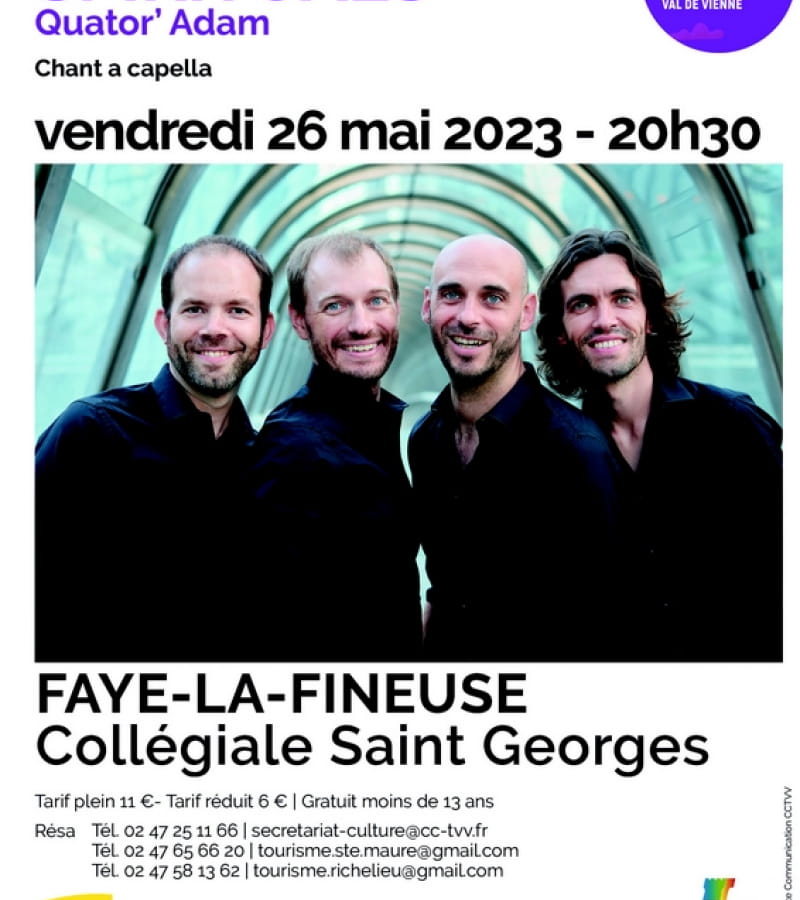 Concert Spirituals Faye la Vineuse 26 mai 2023