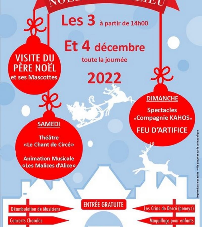 Marché Noël Richelieu décembre 2022