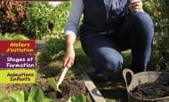 école du jardinage potager en carrés à la française