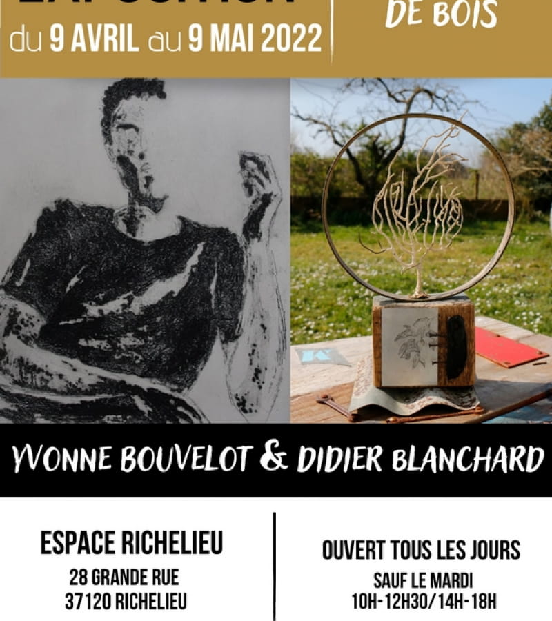 expo d'encre et de bois Espace Richelieu avril-mai 2022