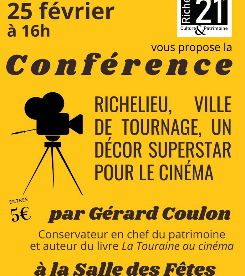 Conférence Richelieu ville de tournage février 2024